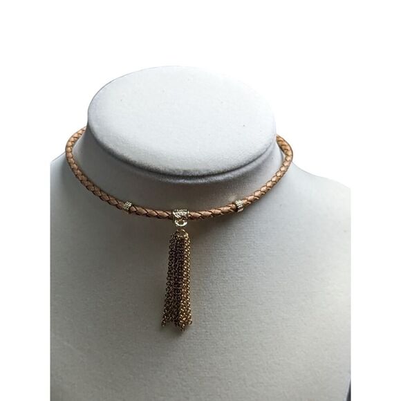 Ettika‎ NWT Leather Tassel Choker - Picture 4 of 6